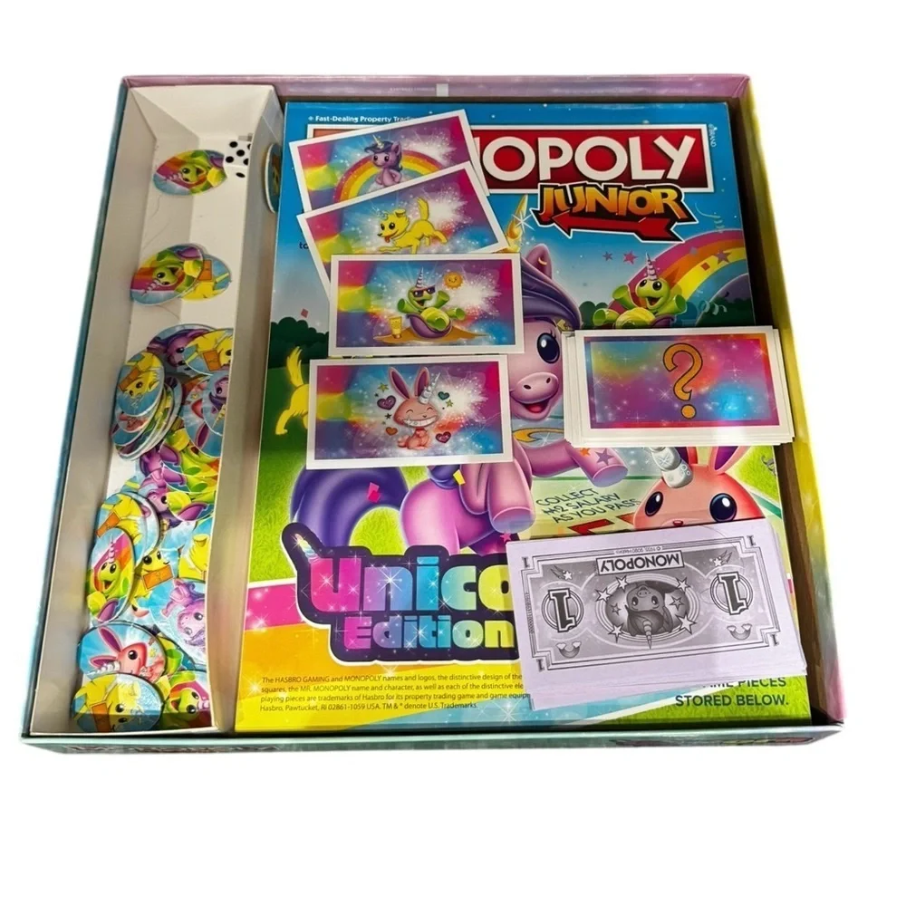 Monopoly Jr. Unicorn Academy Board Game: Complete!